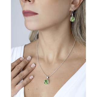 Foto 2 | Foto 2 | Aretes De Mujer Plata .925 Gancho Cushion Zvezda