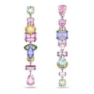 Foto 1 | Foto 1 | Aros Swarovski De Gota Gema Largos Multicolor Baño De Rodio 5613740 Joyería De Lujo Para Mujer Ideal Para Regalo