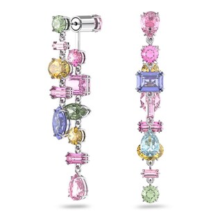 Foto 2 | Foto 2 | Aros Swarovski De Gota Gema Largos Multicolor Baño De Rodio 5613740 Joyería De Lujo Para Mujer Ideal Para Regalo