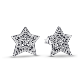 Foto 1 | Foto 1 | Aretes Pandora De Botón Estrella Celestial Asimétrica 292415c01 Joyería De Lujo Para Mujer Ideal Para Regalo Elegante