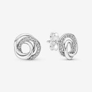 Foto 5 | Foto 5 | Aretes Pandora De Botón Círculos Entrelazados Siempre 291076c01 Joyería De Lujo Para Mujer Ideal Para Regalo Elegante