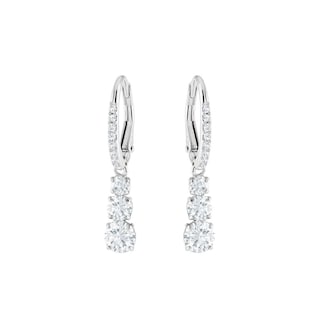 Foto 1 | Foto 1 | Aretes Swarovski Attract Trilogy Round Blanco Baño De Rodio 5416155 Joyería De Lujo Para Mujer Ideal Para Regalo