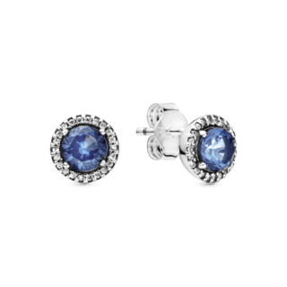Foto 1 | Foto 1 | Aretes Pandora De Botón Relucientes Brillo Azul Redondo 296272c01 Joyería De Lujo Para Mujer Ideal Para Regalo Elegante