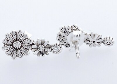Foto 5 | Foto 5 | Aretes Pandora De Botón Trío De Margaritas Resplandeciente 298876c01 Joyería De Lujo Para Mujer Ideal Para Regalo Elegante