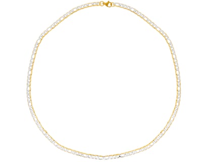 Foto 2 | Foto 2 | Cadena Tejido 3x1 60 cm Acero Inoxidable Bicolor CH13