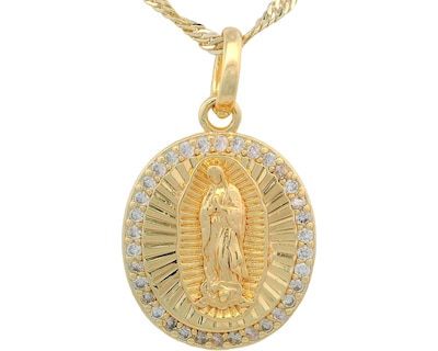 Foto 1 | Foto 1 | Gargantilla Virgen Guadalupe Horoz Ch55 45 cm Chapa 18k