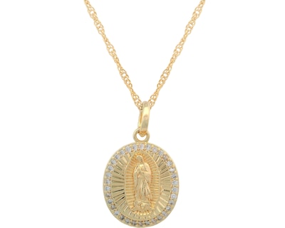 Foto 2 | Foto 2 | Gargantilla Virgen Guadalupe Horoz Ch55 45 cm Chapa 18k