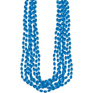 Foto 1 | Foto 1 | Collar Amscan Con Cuentas Metálicas Azules De 30 Pulgadas (paquete De 8) - Venta Internacional.