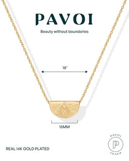 Foto 3 | Foto 3 | Colgante con Forma de Moneda Grabada Pavoi Chapado en Oro Amarillo de 14 Quilates - Venta Internacional