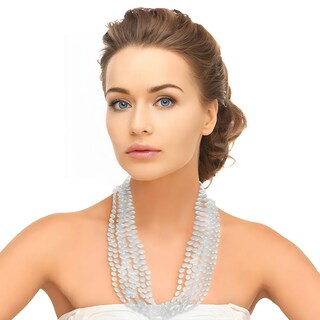 Foto 3 | Foto 3 | Collares Amscan Con Cuentas Metálicas Plateadas De 30 Cm, Paquete De 8 - Venta Internacional.