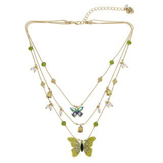 Foto 1 | Foto 1 | Collar Betsey Johnson Con Capas De Mariposas Para Mujer - Venta Internacional.
