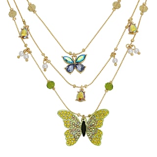Foto 2 | Foto 2 | Collar Betsey Johnson Con Capas De Mariposas Para Mujer - Venta Internacional.