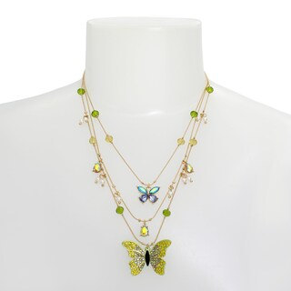 Foto 3 | Foto 3 | Collar Betsey Johnson Con Capas De Mariposas Para Mujer - Venta Internacional.