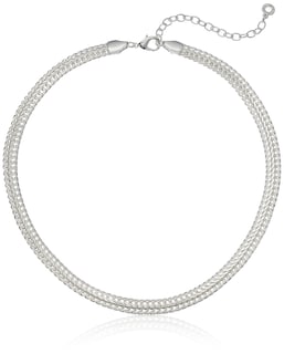 Foto 1 | Foto 1 | Collar Anne Klein Classics, Cadena Plateada De 17 Cm L Para Mujer - Venta Internacional.
