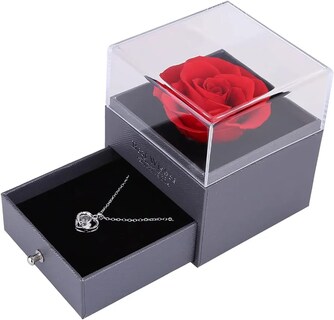 Foto 3 | Foto 3 | Alajero Con Rosa Eterna Incluye Collar Para Mujer