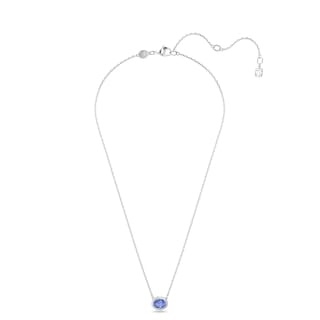 Foto 2 | Foto 2 | Colgante Swarovski Una Con Piedra Azul De Talla Ovalada - Venta Internacional.