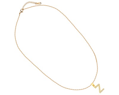 Foto 2 | Foto 2 | Gargantilla Inicial ''z'' 45cm De Chapa De Oro 18k Ch106