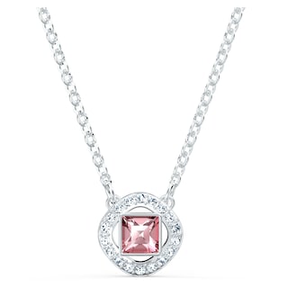 Foto 1 | Foto 1 | Colgante Swarovski Una Angelic Con Cristales Rosas Y Transparentes - Venta Internacional.