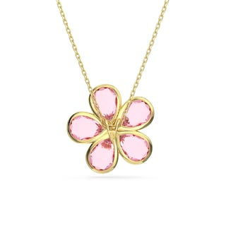 Foto 4 | Foto 4 | Colgante Idyllia De Swarovski Con Flor Rosa En Tono Dorado - Venta Internacional.