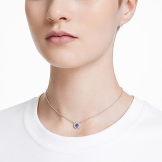 Foto 5 | Foto 5 | Collar Swarovski Una Angelic Con Cristal Rodio Azul - Venta Internacional.