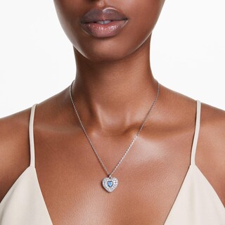 Foto 5 | Foto 5 | Collar Con Colgante Idyllia De Swarovski En Forma De Corazón Y Cristal Azul - Venta Internacional.