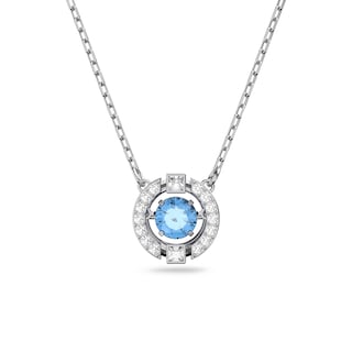 Foto 1 | Foto 1 | Collar Swarovski Una Redondo Con Cristales Azules Y Transparentes - Venta Internacional.