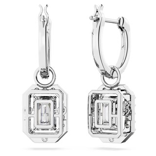 Foto 4 | Foto 4 | Pendientes Swarovski Una Drop Octagon Violet/cristales Transparentes - Venta Internacional.