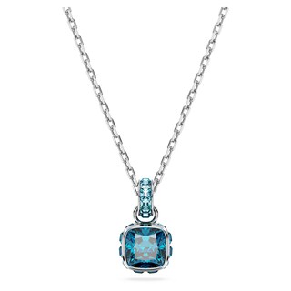 Foto 1 | Foto 1 | Collar De Swarovski Con Piedra Natal De Diciembre, Acabado En Rodio Azul - Venta Internacional.