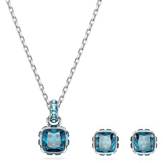 Foto 5 | Foto 5 | Collar De Swarovski Con Piedra Natal De Diciembre, Acabado En Rodio Azul - Venta Internacional.