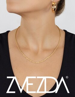 Foto 2 | Foto 2 | Cadena Zvezda Torsal, Chapa De Oro Amarillo De 18k