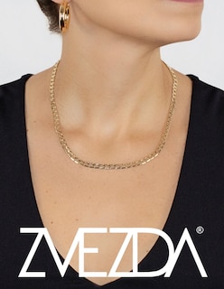 Foto 3 | Foto 3 | Cadena Zvezda Barbada, Chapa De Oro Amarillo De 18k
