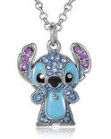Collar Disney Stitch para Mujer con Cristal Pavé y Esmalte - Venta Internacional