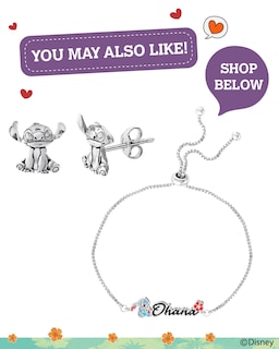 Foto 3 | Foto 3 | Collar Disney Lilo & Stitch de Plata de Ley para Mujer - Venta Internacional