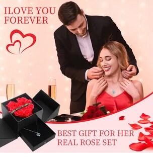 Foto 2 | Foto 2 | Collar Xtellar Dije Corazón 925 Plata Y Caja De Regalo De Rosas