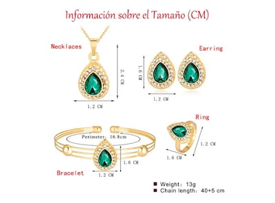 Foto 3 | Foto 3 | Conjunto Xtellar De Joyas Para Mujer Collar+aretes + Pulsera+anillo