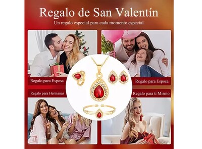 Foto 4 | Foto 4 | Conjunto Xtellar De Joyas Para Mujer Collar+aretes + Pulsera+anillo