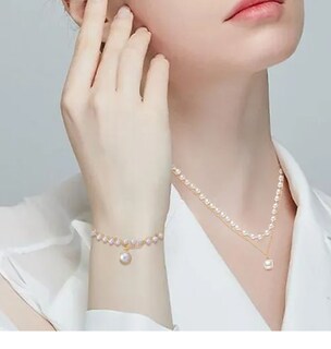 Foto 3 | Foto 3 | Collar Xtellar De Perlas Pulseras Elegante Lujo Joyería De Mujer 2p