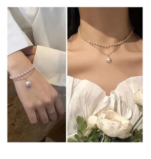 Foto 4 | Foto 4 | Collar Xtellar De Perlas Pulseras Elegante Lujo Joyería De Mujer 2p