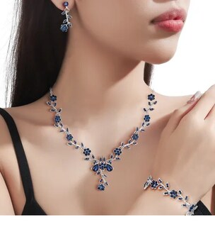 Foto 1 | Foto 1 | Collar Xtellar De Novia Pulsera Pendientes Juego De Joyas