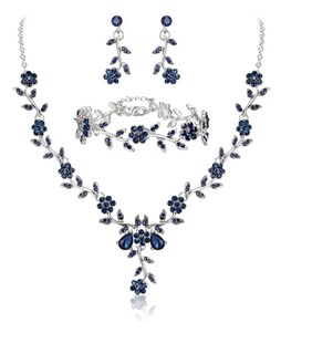 Foto 2 | Foto 2 | Collar Xtellar De Novia Pulsera Pendientes Juego De Joyas