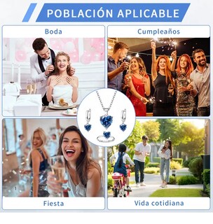 Foto 4 | Foto 4 | Set de Joyería Xtellar Corazón de Cristal para Mujer