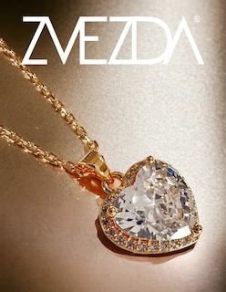 Foto 2 | Foto 2 | Collar Zvezda De Chapa De Oro Amarillo De 18k Diseño Corazón Cristal