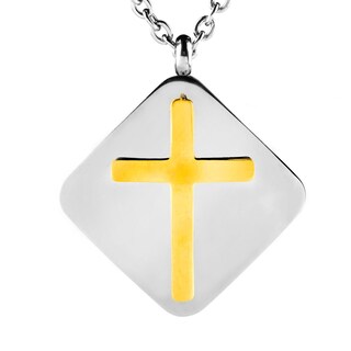 Foto 1 | Foto 1 | Collar West Coast Jewelry Elya De Acero Inoxidable Chapado En Oro - Venta Internacional.