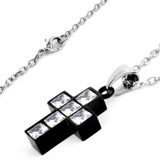 Foto 2 | Foto 2 | Collar De Acero Inoxidable Con Colgante En Forma De Cruz De West Coast Jewelry - Venta Internacional.