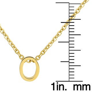Foto 3 | Foto 3 | Collar West Coast Jewelry Elya En Oro De 18 Quilates Con La Letra Inicial O - Venta Internacional.
