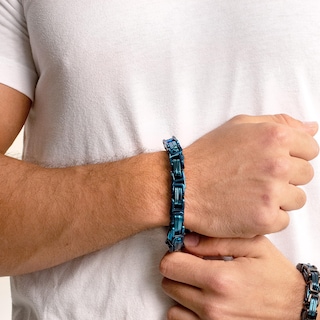 Foto 6 | Foto 6 | Pulsera West Coast Jewelry Crucible Con Cadena Bizantina De Acero - Venta Internacional.