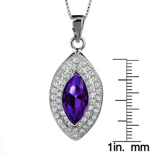 Foto 3 | Foto 3 | Collar De Plata De Ley Con Circonitas Cúbicas, Amatista Marquesa, Joyería De La Costa Oeste - Venta Internacional.