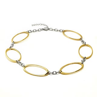 Foto 2 | Foto 2 | Collar Con Eslabón Ovalado Bicolor Elya De West Coast Jewelry - Venta Internacional.