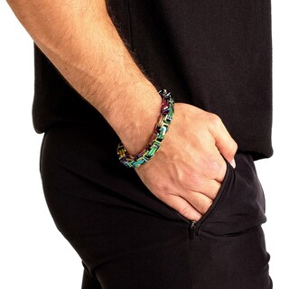 Foto 6 | Foto 6 | Pulsera West Coast Jewelry Crucible Para Hombre, Acero Bizantino - Venta Internacional.