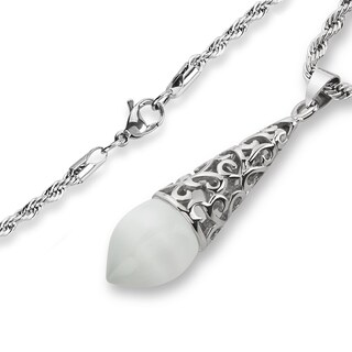 Foto 2 | Foto 2 | Collar De Acero Inoxidable Con Forma De Ojo De Gato Elya De West Coast Jewelry - Venta Internacional.